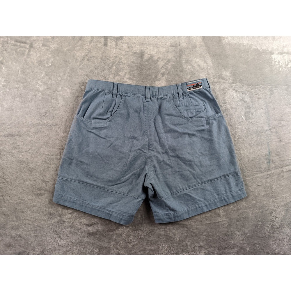Patagonia Stand Up Shorts Mens 36 Blue Organic Cotton Canvas 6.5" Inseam 57230